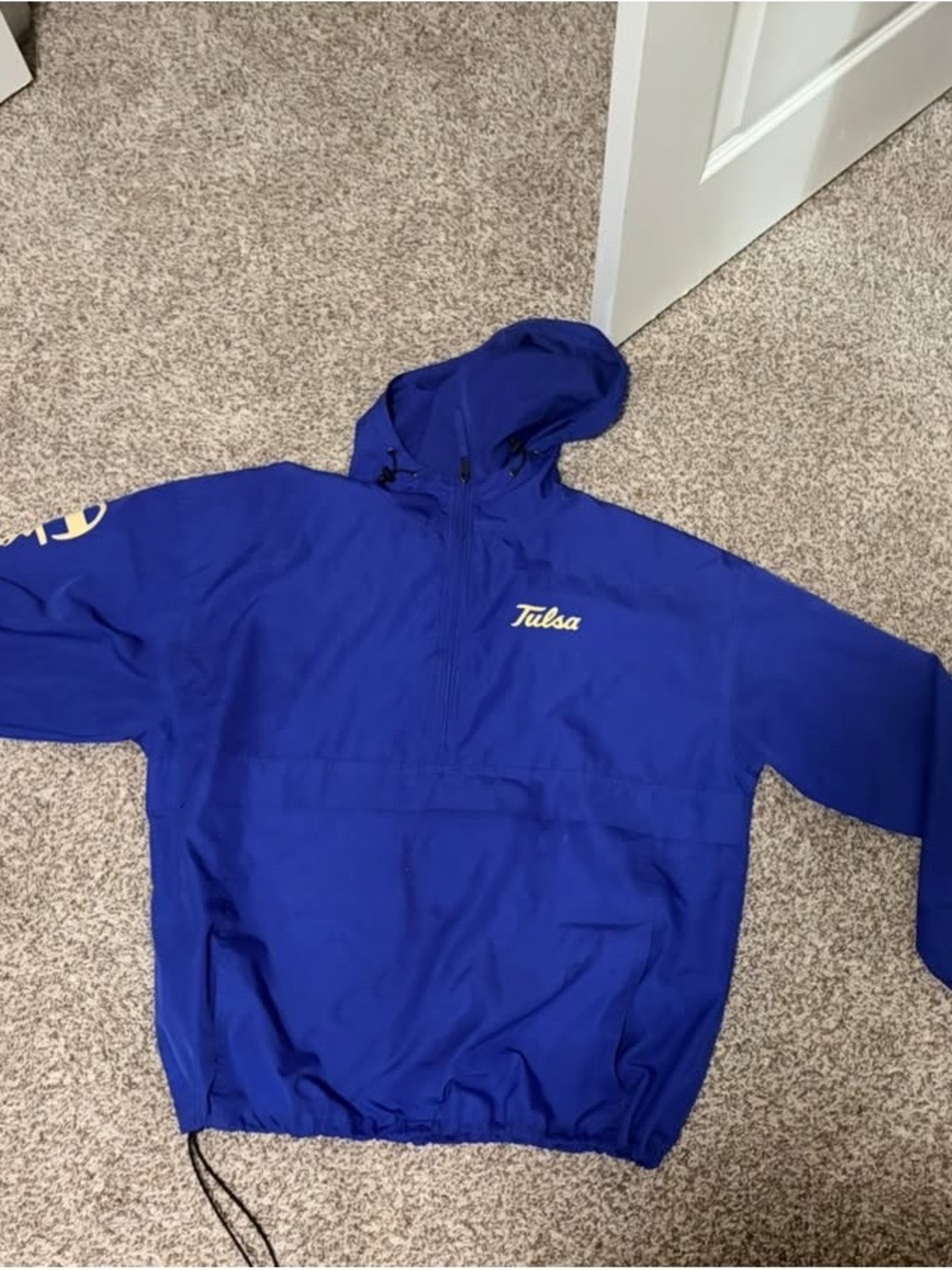 Champion Blue Tulsa Hooded Windbreaker Pullover